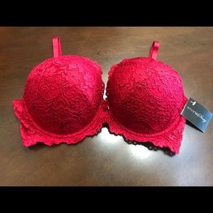 SMART & SEXY RED LACE BOMBSHELL BRA! BNWT! 38C!!